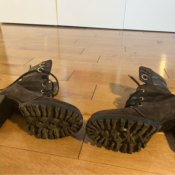 Stuart Weitzman Lace-Up Ankle Boots - Picture 2 of 3